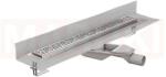 ACO Rigola de dus din inox ACO ShowerDrain M+ cu flansa perete, gratar Mix, lungime 700mm, h=69mm