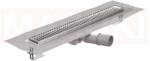 ACO Rigola de dus din inox ACO ShowerDrain M+ cu flansa orizontala, gratar Piano, lungime 700mm, h=92mm