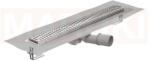 ACO Rigola de dus din inox ACO ShowerDrain M+ cu flansa orizontala, gratar Wave, lungime 700mm, h=92mm