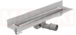ACO Rigola de dus din inox ACO ShowerDrain M+ cu flansa perete, gratar Piano, lungime 900mm, h=112mm