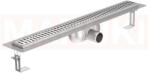 ACO Rigola de dus din inox ACO ShowerDrain C cu flansa orizontala, gratar Wave, lungime 1085mm, h=92mm