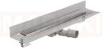 ACO Rigola de dus din inox ACO ShowerDrain M+ cu flansa perete, gratar Quadrato, lungime 900mm, h=92mm