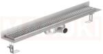 ACO Rigola de dus din inox ACO ShowerDrain C cu flansa perete, gratar Square, lungime 885mm, h=69mm