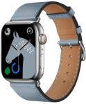 HOCO Apple Watch Series 9 41mm wa17 pótszíj (egyedi méret, szilikon, bőr hatású, állítható) szürke (WA17_GR)