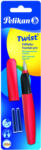 Pelikan Stilou Twist Fiery Red, Penita M, 2 Rezerve Albastre, Blister Pelikan (814805)
