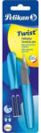 Pelikan Stilou Pelikan twist Frosted Blue, Cu Grip Ergonomic, 2 Rezerve Albastre (811262)