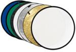 GODOX 7-in-1 Reflector Gold, Silver, Black, White, Transparent, Blue, Green - 80cm (RFT-10) (6952344205594)