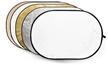 GODOX 5-in-1 Gold, Silver, Soft Gold, White, Transparent Reflector Disc - 150X200cm (RFT-06) (6952344201336)