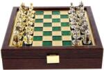 Manopoulos Mini șah Deluxe Manopoulos - Imperial Byzantine, câmpuri verzi, 20х20 cm