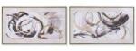 Home ESPRIT Tablou Home ESPRIT Abstract Modern 95 x 3 x 55 cm (2 Unități)