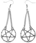 KILLSTAR обеци KILLSTAR - Broken Seal Pentagram - Сребро - KSRA009540