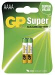 GP Batteries Baterie alcalină specială GP 25A (AAAA, LR61) 1, 5 V, 2 bucăți 70963 (1021002512) Baterii de unica folosinta