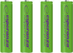 Esperanza Baterie reîncărcabilă NI-MH AAA 1000mAh 4 bucăți, verde (EZA102G) Baterie reincarcabila
