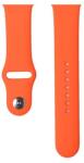 DEVIA Apple Watch 1-6, SE (38 / 40 mm) / Watch 7-8 (41 mm), szilikon pótszíj, állítható, Devia Delux Sport, narancssárga (RS125967) (RS125967)