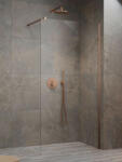 Radaway Modo New II Walk-in 70 cm zuhanyfal, átlátszó üveg, szálcsiszolt réz profil 389074-93-01 (389074-93-01)