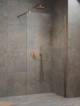 Radaway Modo New II Walk-in 155 cm zuhanyfal átlátszó üveg, szálcsiszolt réz profil 389155-93-01 (389155-93-01)