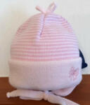  Minimanó kötött sapka (34-36) rózsaszín csíkos - babyshopkaposvar