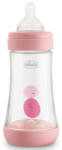 Chicco Perfect5 Biofunkcionális cumisüveg 240 ml 2 hó+ (rózsaszín)