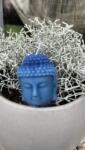 PinkTara Buddha fej gyertya - Kék szinű és teafa illatú