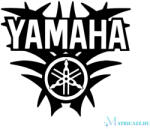 Yamaha logó és felirat matrica