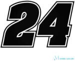  24-es szám matrica