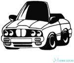  BMW matrica rajzfilmautó