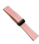  Curea de ceas Roz din silicon cu inchidere deployant magnetic 20mm, 22mm WZ5362 (WZ5362)