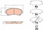 TRW set placute frana, frana disc TRW GDB3648 - centralcar