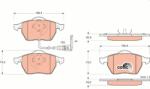 TRW set placute frana, frana disc TRW GDB1403 - centralcar