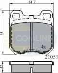 COMLINE set placute frana, frana disc COMLINE CBP0741 - centralcar