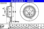 ATE Disc frana ATE 24.0122-0236.1 - centralcar
