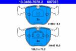 ATE set placute frana, frana disc ATE 13.0460-7078.2 - centralcar
