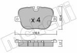 METELLI set placute frana, frana disc METELLI 22-0837-0