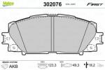 VALEO set placute frana, frana disc VALEO 302076 - centralcar