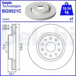 DELPHI Disc frana DELPHI BG9521C - centralcar