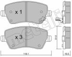 METELLI set placute frana, frana disc METELLI 22-0485-1