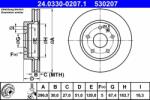 ATE Disc frana ATE 24.0330-0207.1 - centralcar