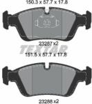 TEXTAR set placute frana, frana disc TEXTAR 2328702 - centralcar