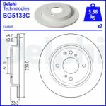 DELPHI Disc frana DELPHI BG5133C - centralcar