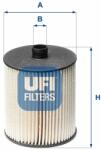 UFI filtru combustibil UFI 26.123. 00