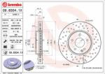 BREMBO Disc frana BREMBO 09.8304. 1X