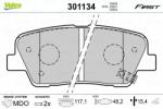 VALEO set placute frana, frana disc VALEO 301134 - centralcar