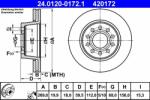 ATE Disc frana ATE 24.0120-0172.1 - centralcar