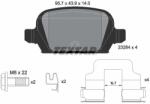 TEXTAR set placute frana, frana disc TEXTAR 2328404 - centralcar