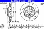 ATE Disc frana ATE 24.0138-0100.2 - centralcar