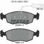 TEXTAR set placute frana, frana disc TEXTAR 2322702 - centralcar