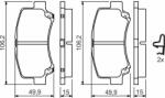 Bosch set placute frana, frana disc BOSCH 0 986 424 626