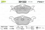 VALEO set placute frana, frana disc VALEO 301322