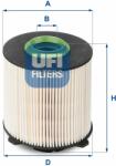 UFI filtru combustibil UFI 26.058. 00