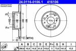 ATE Disc frana ATE 24.0116-0106.1 - centralcar